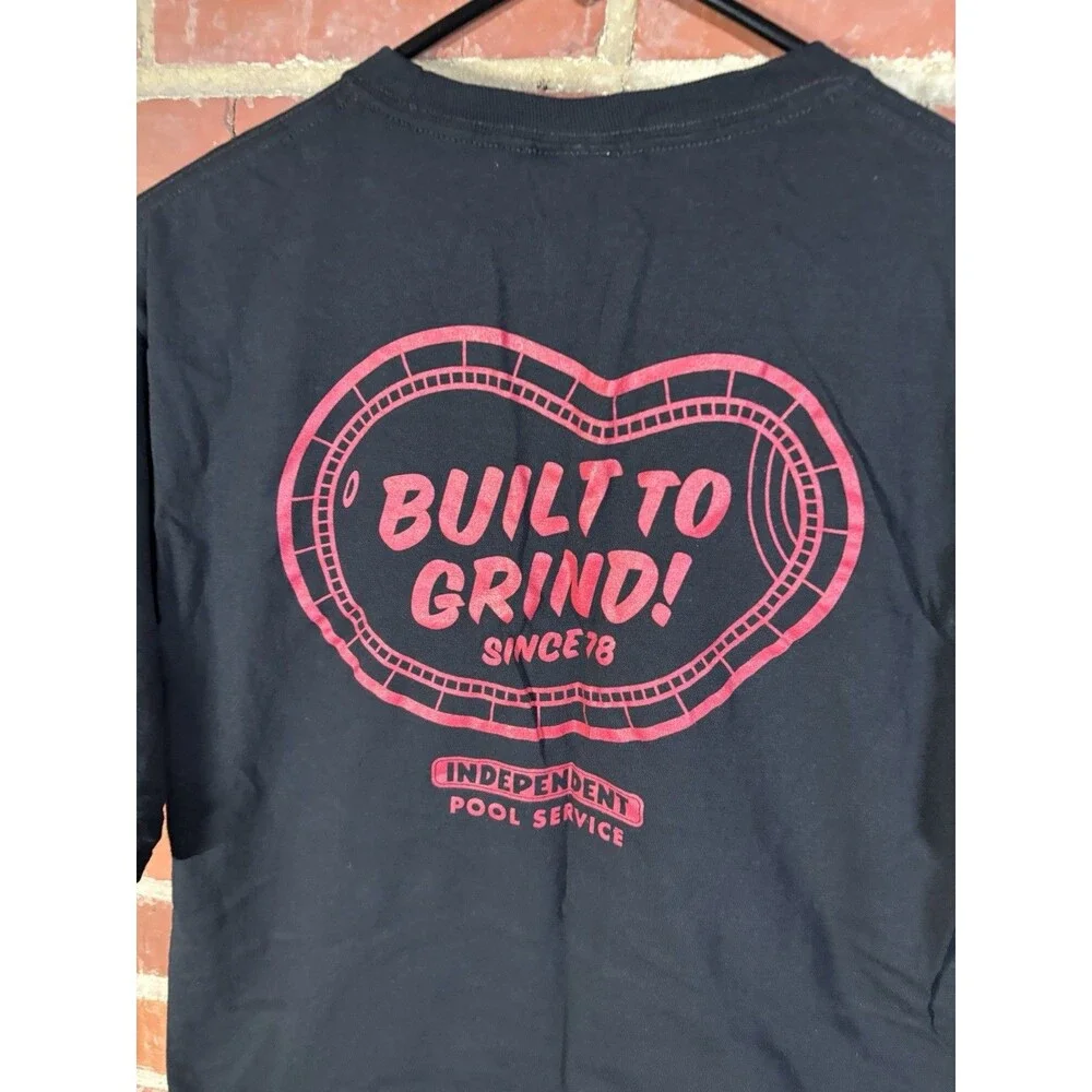 Independent Skateboard Trucks Pool Services Shirt Built To Grind Adult Medium
